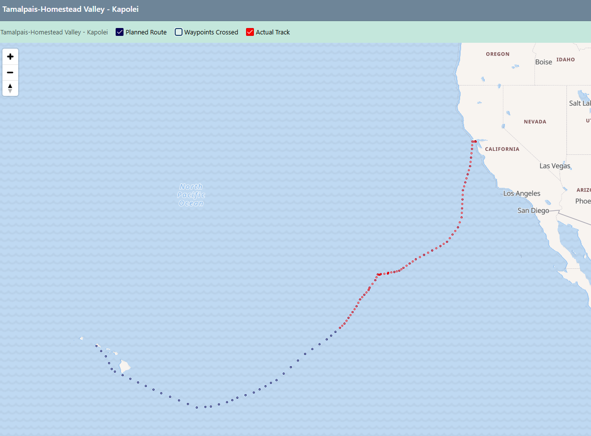 NAVOPLAN Active Passage Tracking screenshot